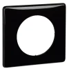 Plaque de finition 1 poste Céliane 0 988 26 coloris laqué noir l.90 x P.8,5 x H.82 mm^Legrand