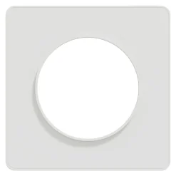 Plaque de finition 1 poste Odace Touch S520802 coloris blanc l.85 x P.10 x H.85 mm-Schneider Electric Hot