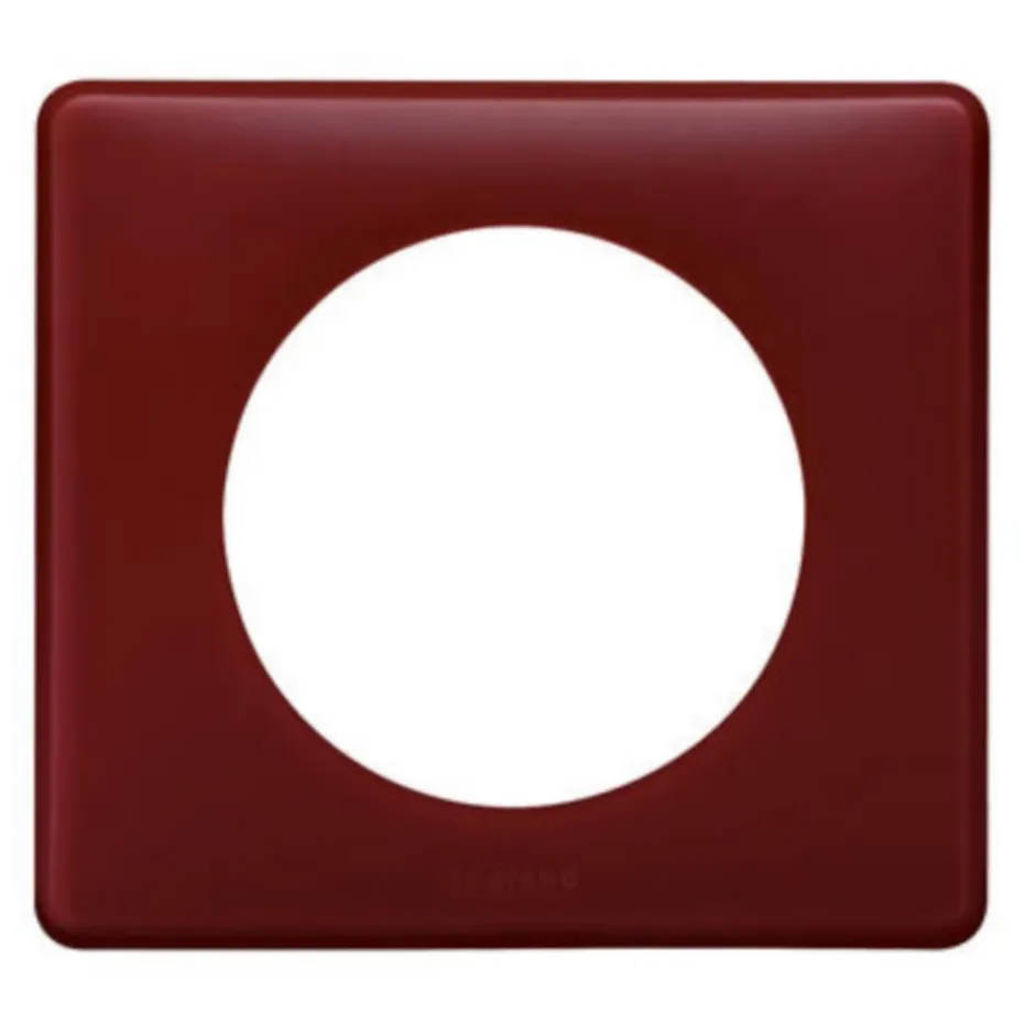 Plaque de finition 1 poste Céliane 0 988 32 coloris poudré bordeaux l.90 x P.8,5 x H.82 mm^Legrand Clearance