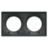 Plaque de finition 2 postes Odace Styl S54C704 coloris anthracite avec liseré anthracite l.156 x P.10 x H.85 mm^Schneider Electric Sale