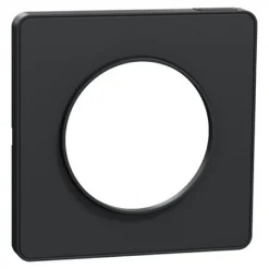 Plaque de finition 1 poste Odace Touch S540802 coloris anthracite l.85 x P.10 x H.85 mm-Schneider Electric Discount