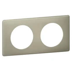 Plaque de finition 2 postes Céliane 0 988 64 coloris poudré argile l.161 x P.8,5 x H.82 mm-Legrand Online