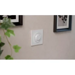 Plaque de finition 1 poste Odace Styl S540702 coloris anthracite l.85 x P.10 x H.85 mm^Schneider Electric New