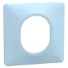Plaque de finition 1 poste Ovalis S320702C coloris bleu azurin l.87 x P.10 x H.87 mm-Schneider Electric Clearance