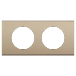 Plaque de finition 2 postes Céliane CP2102 coloris nickel satiné l.172 x P.9 x H.83 mm^Legrand Hot