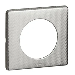 Plaque de finition 1 poste Céliane 0 988 52 coloris alu snake l.90 x P.8,5 x H.82 mm^Legrand Online