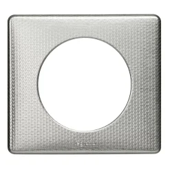 Plaque de finition 1 poste Céliane 0 988 52 coloris alu snake l.90 x P.8,5 x H.82 mm^Legrand Online