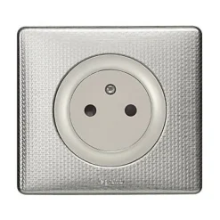 Plaque de finition 1 poste Céliane 0 988 52 coloris alu snake l.90 x P.8,5 x H.82 mm^Legrand Online