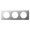 Plaque de finition 3 postes Céliane 0 998 67 coloris aluminium l.232 x P.9 x H.82 mm^Legrand Outlet