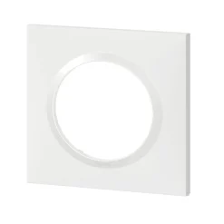Plaque de finition 1 poste Dooxie 6 009 01 coloris blanc l.87 x P.10 x H.87 mm^Legrand Clearance