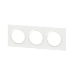 Plaque de finition 3 postes Dooxie 6 009 03 coloris blanc l.229 x P.10 x H.87 mm-Legrand New