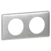 Plaque de finition 2 postes Céliane 0 998 66 coloris aluminium l.161 x P.9 x H.82 mm^Legrand Outlet