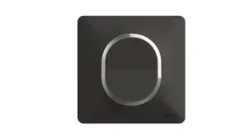 Plaque de finition 1 poste Ovalis S340702G coloris anthracite avec liseré argent chromé l.87 x P.10 x H.87 mm^Schneider Electric Discount