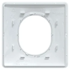 Plaque de finition 1 poste Ovalis S340702E coloris anthracite avec liseré laiton l.87 x P.10 x H.87 mm^Schneider Electric Sale