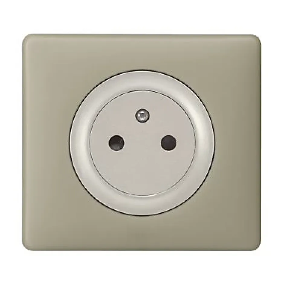 Plaque de finition 1 poste Céliane 0 988 44 coloris poudré argile l.90 x P.8,5 x H.82 mm-Legrand Outlet