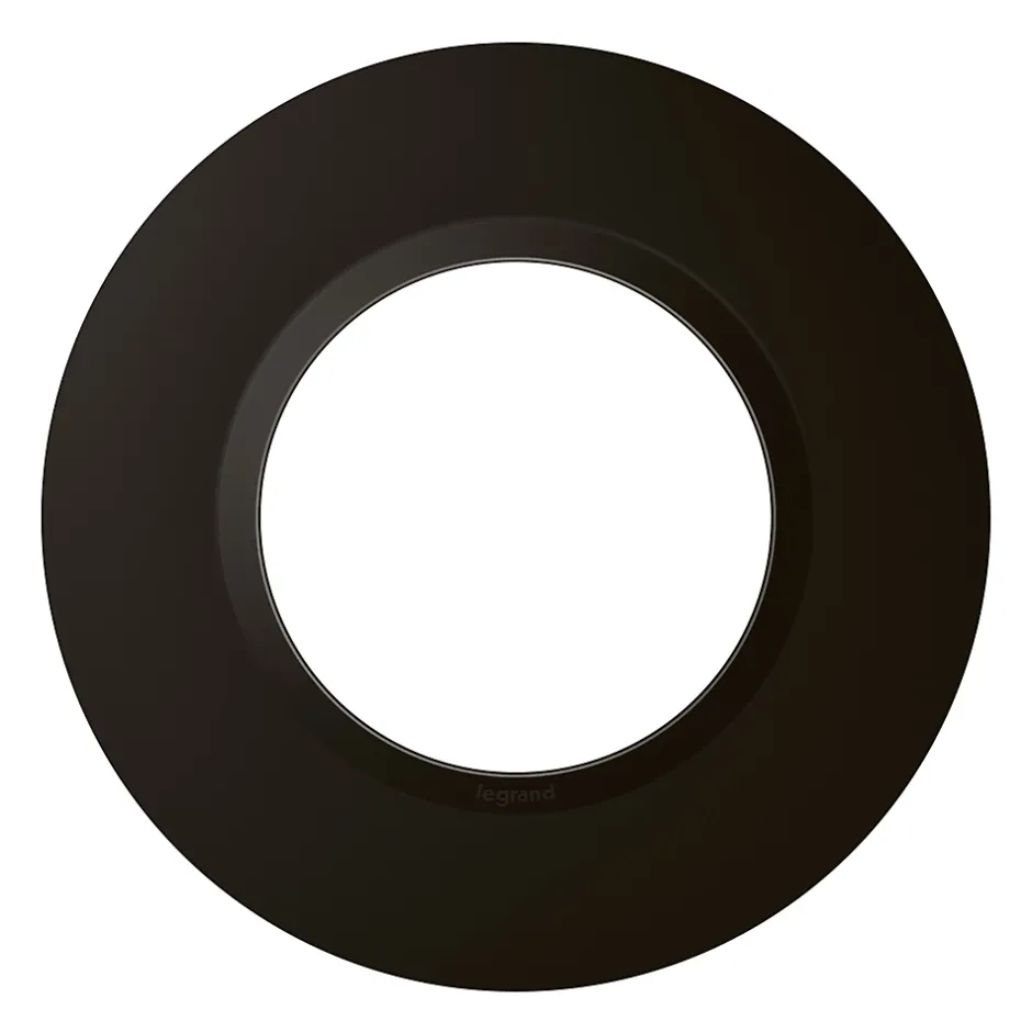 Plaque de finition 1 poste Dooxie 6 009 76 coloris noir velours l.100 x P.10 x H.100 mm^Legrand Clearance