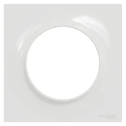 Plaque de finition 1 poste Odace Styl S52C702 coloris blanc l.85 x P.10 x H.85 mm^Schneider Electric New