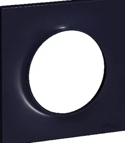 Plaque de finition 1 poste Odace Styl S54C702 coloris anthracite avec liseré anthracite l.85 x P.10 x H.85 mm^Schneider Electric Best