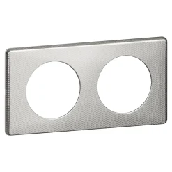 Plaque de finition 2 postes Céliane 0 988 72 coloris alu snake l.161 x P.8,5 x H.82 mm-Legrand Clearance