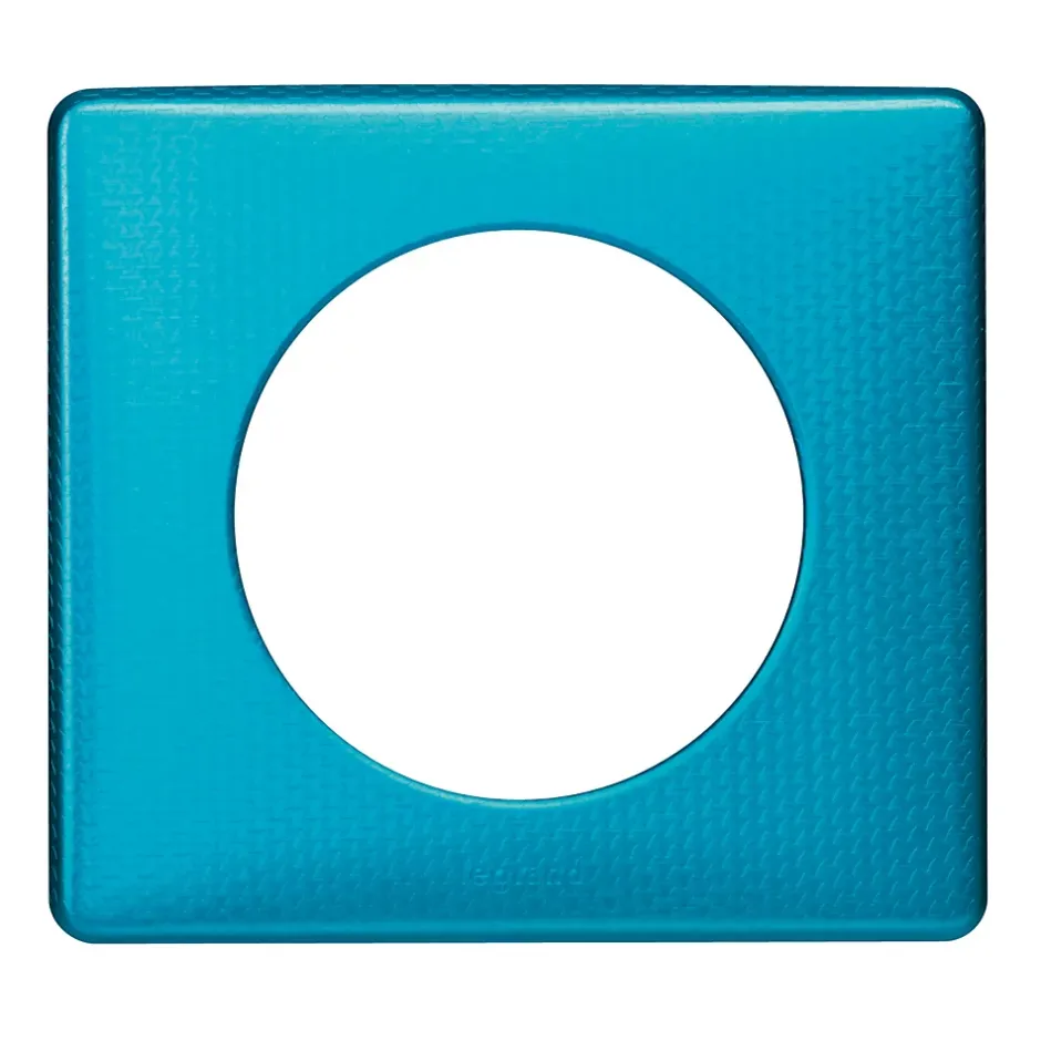 Plaque de finition 1 poste Céliane 0 988 56 coloris métal blue snake l.90 x P.8,5 x H.82 mm-Legrand Outlet