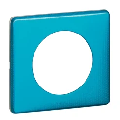 Plaque de finition 1 poste Céliane 0 988 56 coloris métal blue snake l.90 x P.8,5 x H.82 mm-Legrand Outlet