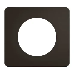 Plaque de finition 1 poste Céliane CP0121 coloris noir mat l.90 x P.9 x H.82 mm^Legrand Outlet