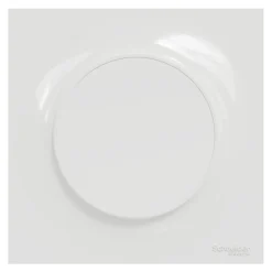 Plaque de finition 1 poste Odace Styl S520702 coloris blanc l.85 x P.10 x H.85 mm^Schneider Electric