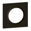 Plaque de finition 1 poste Dooxie 6 008 61 coloris noir velours l.87 x P.10 x H.87 mm^Legrand