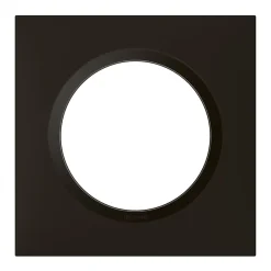 Plaque de finition 1 poste Dooxie 6 008 61 coloris noir velours l.87 x P.10 x H.87 mm^Legrand