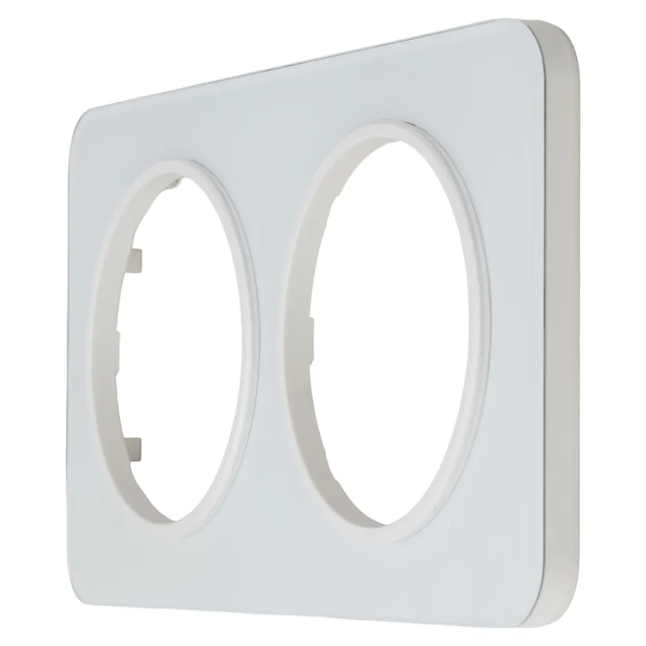 Plaque de finition double Espen verre blanc à assembler-Jacobsen Sale