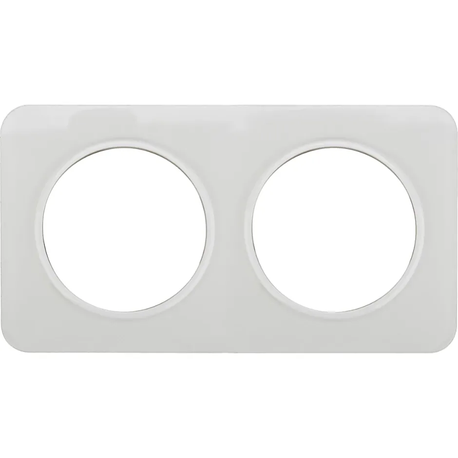 Plaque de finition double Espen verre blanc à assembler-Jacobsen Sale