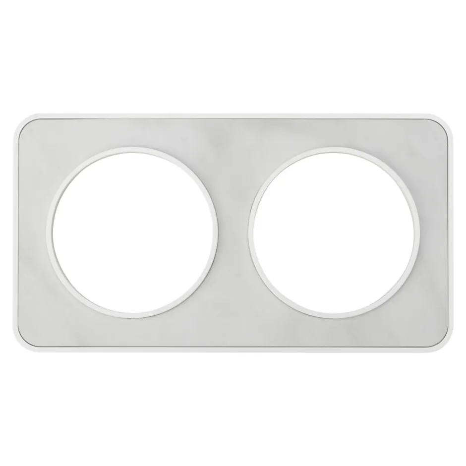 Plaque de finition double Espen marbré blanc à assembler^Jacobsen New