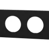 Plaque de finition double Noir onyx Schneider Odace-Schneider Electric Online