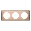 Plaque de finition triple Céliane Métal Copper^Legrand Clearance