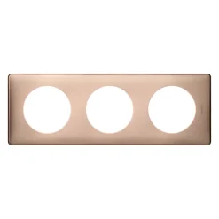 Plaque de finition triple Céliane Métal Copper^Legrand Clearance