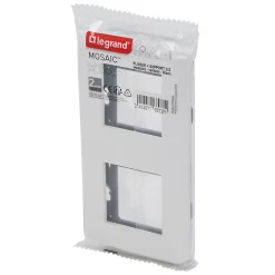 Plaque de finition 2x2 modules Mosaïc 0 994 73 coloris blanc l.153 x P.9 x H.82 mm^Legrand Clearance