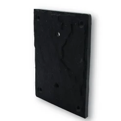 Plaque de numéro de rue, en schiste, noir, L.11,5 x l.15 cm, CIXA10^Chapuis Sale