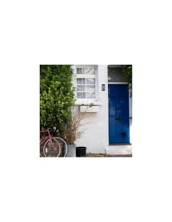 Plaque de signalisation 8, marquage blanc sur fond noir, panneau ABS à visser, 56x120mm -^Thirard Sale