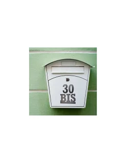 Plaque de signalisation BIS, alliage à visser, hauteur 80mm, noir -^Thirard Clearance