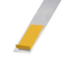 Plat aluminium anodisé incolore adhésif 40 x 2 mm, 1.30 m^CQFD Online