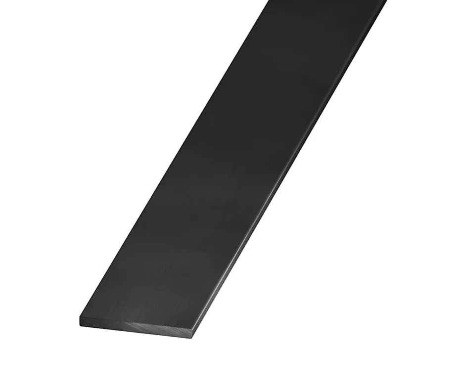 Plat aluminium brossé noir 30 x 2 mm, 2,5 m-CQFD New