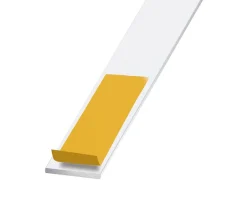 Plat aluminium laqué blanc auto-adhésif 30 x 2 mm, 1.30 m^CQFD Hot