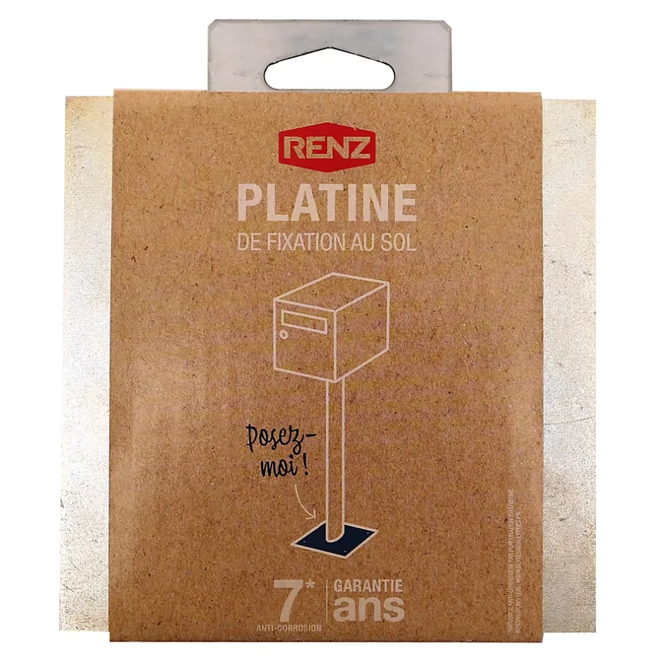 Platine de fixation au sol pour pied elliptique-Renz Discount