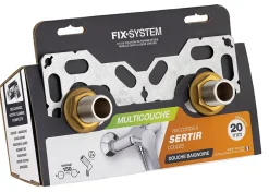 Platine double cloison multicouche à sertir Ø20 mm Noyon et Thielbault-Fixsystem Best