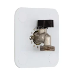 Platine sortie de cloison simple à glissement PER 12 pour machine à laver - Platine encastrable avec kit de fixation mural^Atole Sale