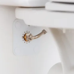 Platine sortie de cloison simple à sertir PER 12 pour WC - Platine encastrable avec kit de fixation mural^Atole Online