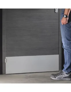 Plinthe de bas de porte, aluminium, 150x370 mm, avec adhésif --Thirard Clearance