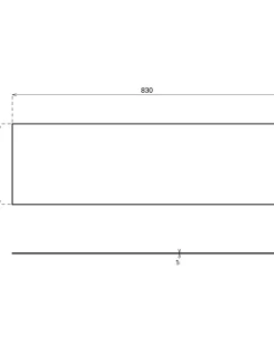 Plinthe de bas de porte, inox brossé, 250x830 mm, avec adhésif --Thirard Sale