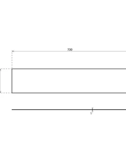 Plinthe de bas de porte, inox brossé, 150x370 mm, avec adhésif -^Thirard Hot