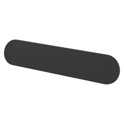Poignée de meuble arrondi Minzh aluminium mat noir l.121mm x l.25mm x H. 16mm entraxe 96mm-GoodHome Clearance